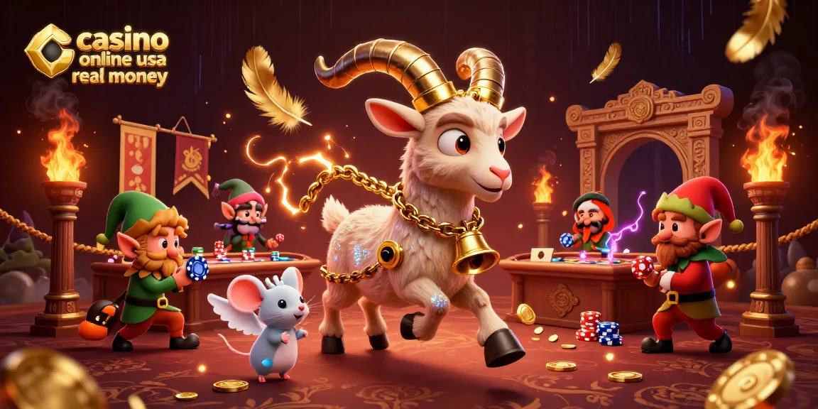 Experience thrilling games at the best casino online usa real money with a festive Krampus scene.