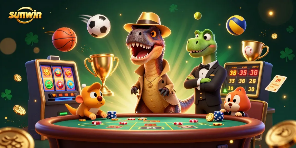 Engage in thrilling gameplay at sunwin with a velociraptor card counter and exciting casino elements.